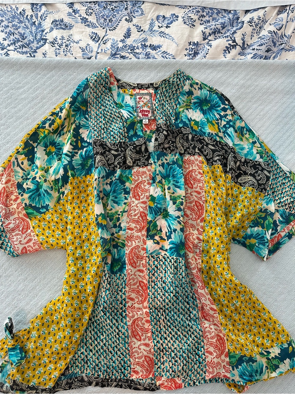 Johnny Was floral blouse